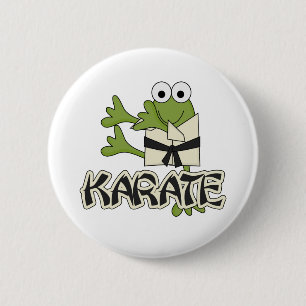 GrodaKarateTshirts och gåvor Knapp