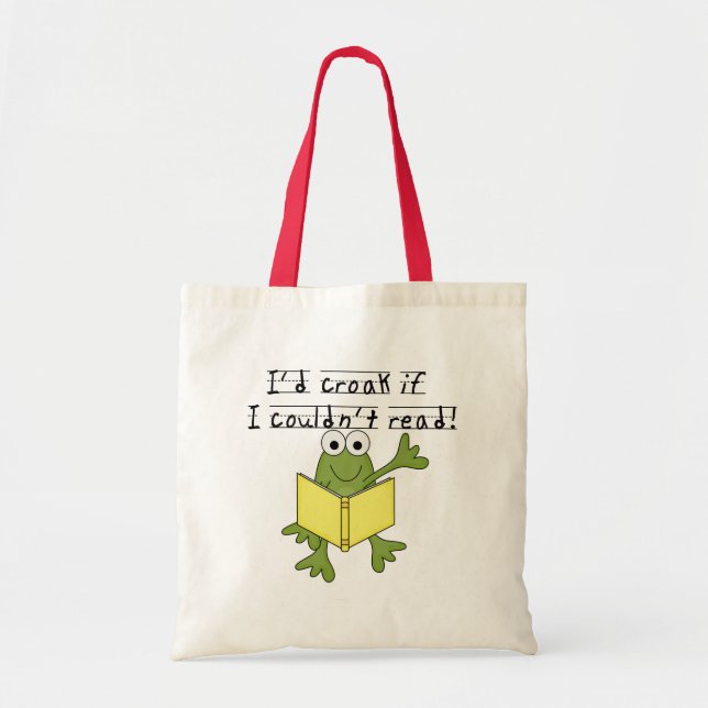 Grodakraxande, om jag inte kunde läsa Tshirts och Tygkasse (Framsidan)