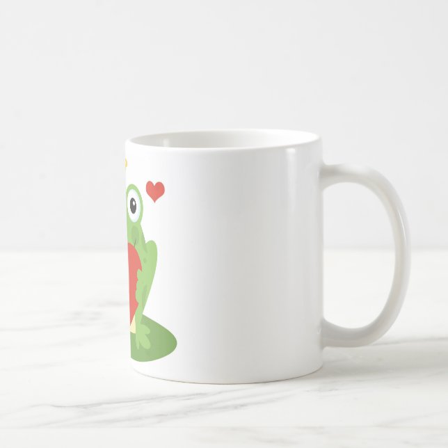 Grodakung med hjärta kaffemugg (Höger)