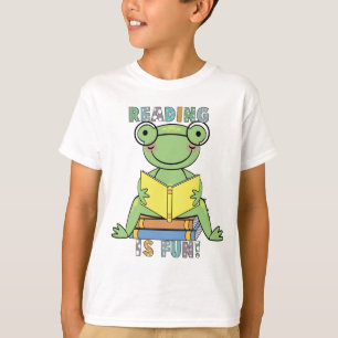 Grodaläsning är roliga T-tröja och gåvor T-shirt