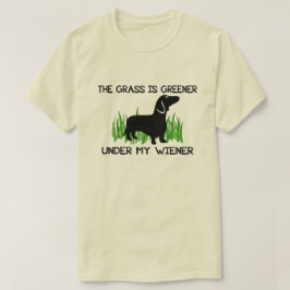 Grödan är grönare under min Wiener Tee Shirt