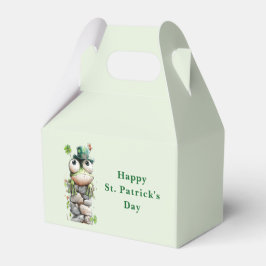 Grodan med grön hatt och shamrock söt presentaskar