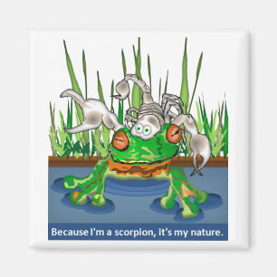 Grodan och scorpionen magnet
