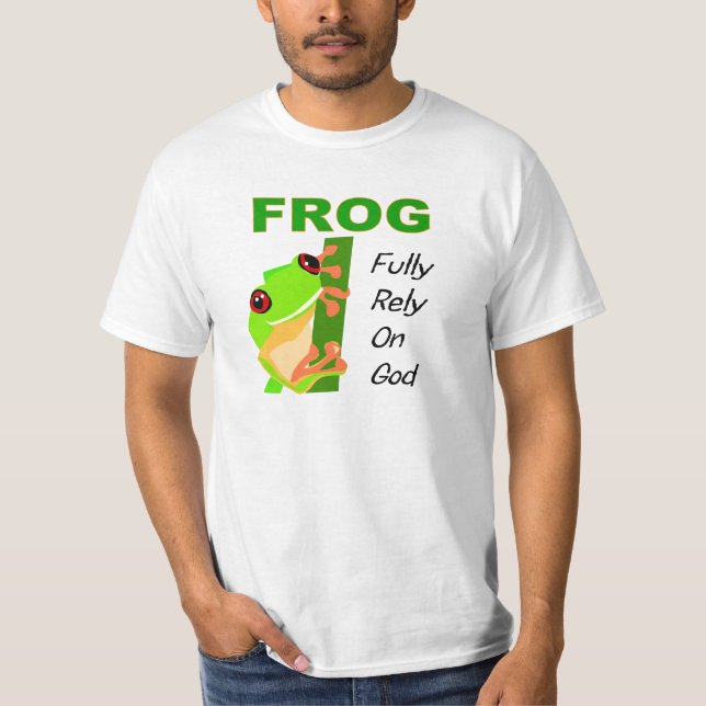 GRODAN rely fullständigt på gud T-shirt (Framsida)