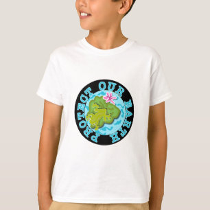 Grodan skyddar våra jordT-tröja och gåvor T-shirt