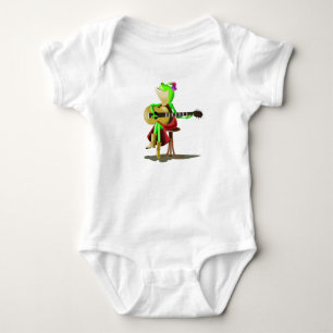 Grodan spelar gitarr Baby Bodysuit T Shirt