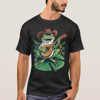 Grodan spelar mandolin Mandolinspelare Bluegrass G T Shirt