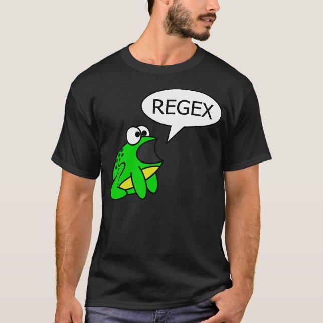 Grodanågot att säga "Regex ", Tee Shirt (Framsida)