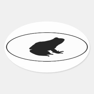 GrodaOvallogotyp Ovalt Klistermärke