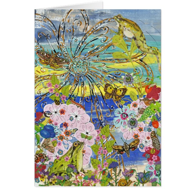 Grodaparadiskort Hälsningskort (Framsidan)