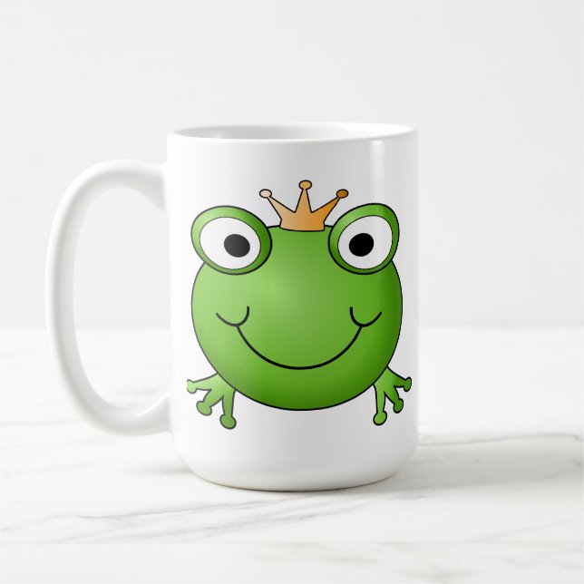 GrodaPrince. Le grodan med en krona Kaffemugg (Vänster)