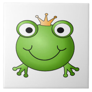 GrodaPrince. Lycklig Frog. Kakelplatta