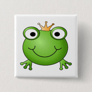 GrodaPrince. Lycklig Frog. Knapp