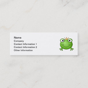 GrodaPrince. Lycklig Frog. Mini Visitkort