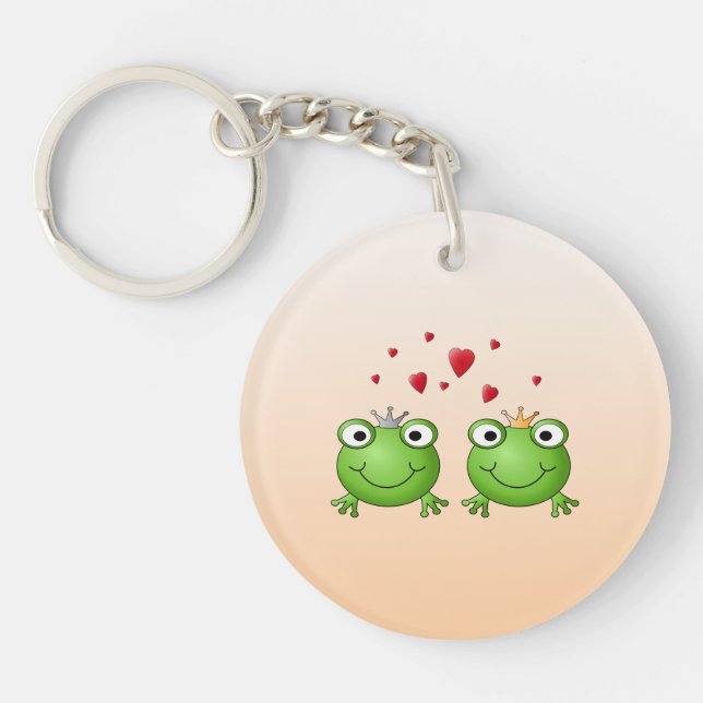 GrodaPrince och grodaPrincess, med hearts. (Framsidan)