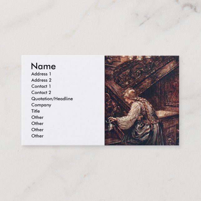 Grodaprincen Visitkort (Framsida)