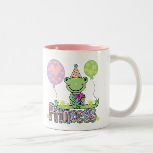 GrodaPrincess Födelsedag Tshirts och gåvor Två-Tonad Mugg