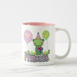 GrodaPrincess Födelsedag Tshirts och gåvor Två-Tonad Mugg