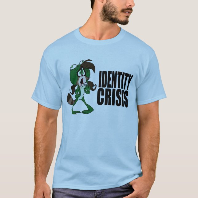 GrodaRaccoonjordgubbe: Identitetskris Tee (Framsida)