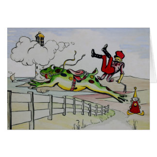 Grodaroligt Hälsningskort