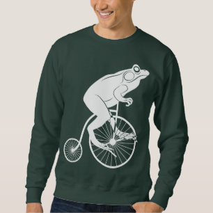 Grodaryttare på encentmyntFarthingcykeln Lång Ärmad Tröja