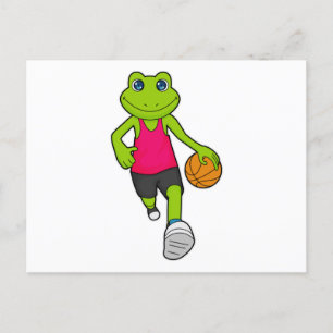 Grodbasketspelare Basket Vykort
