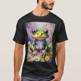 Groddar med blommande digital konst t shirt