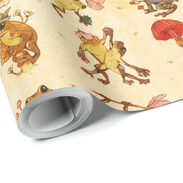 Groddesign - Cottagecore-stil Presentpapper (Rulle Hörn)
