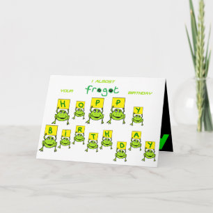 groddfödelsedagskort kort