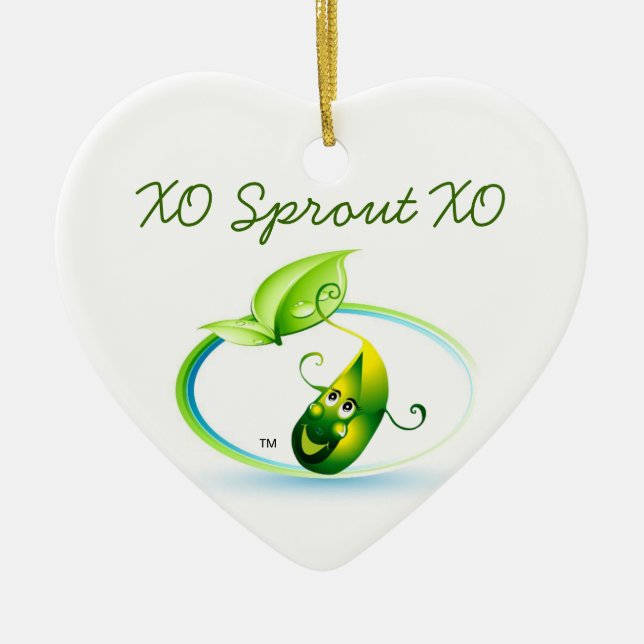 Groddhjärta av Pâtisseries Poétique de Fundera Julgransprydnad Keramik (Framsidan)