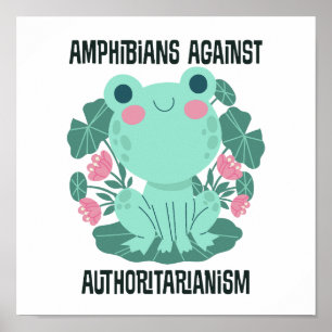 Groddjur mot auktoritarianism poster