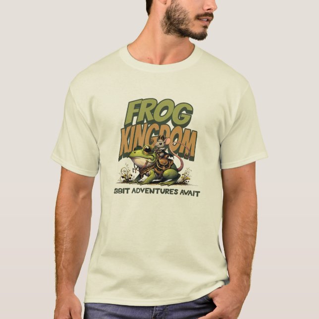 Groddjur: Ribbit Äventyr Await T-shirt (Framsida)