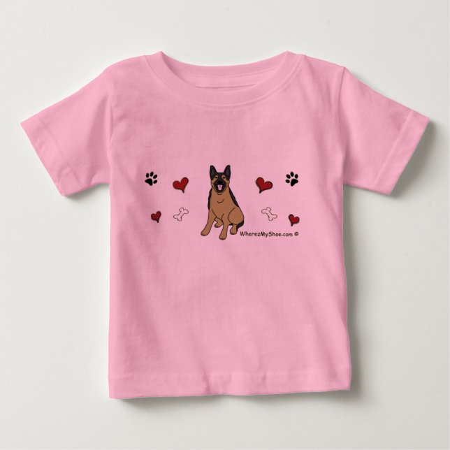 groddjurshepherd t-shirt (Framsida)