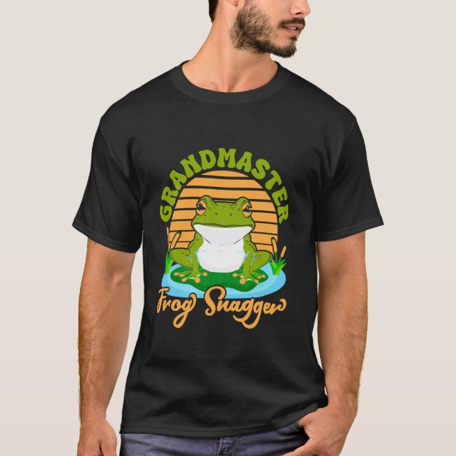 Grodfångare Grandmaster Grodsnappare Groda T Shirt (Framsida)