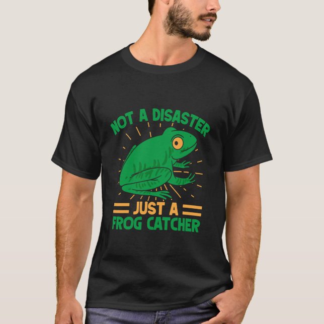 Grodfångare Inte En Katastrof Groda T Shirt (Framsida)