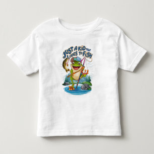 Grodfångaren: en lekfull tut på fisket t shirt