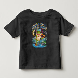 Grodfångaren: en lekfull tut på fisket t shirt