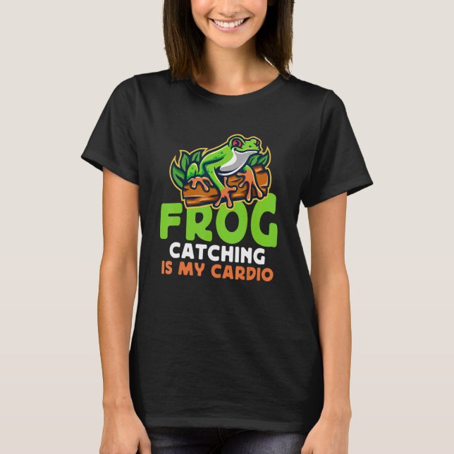 Grodfångst Är Min Kondition Paddfångst T Shirt (Framsida)