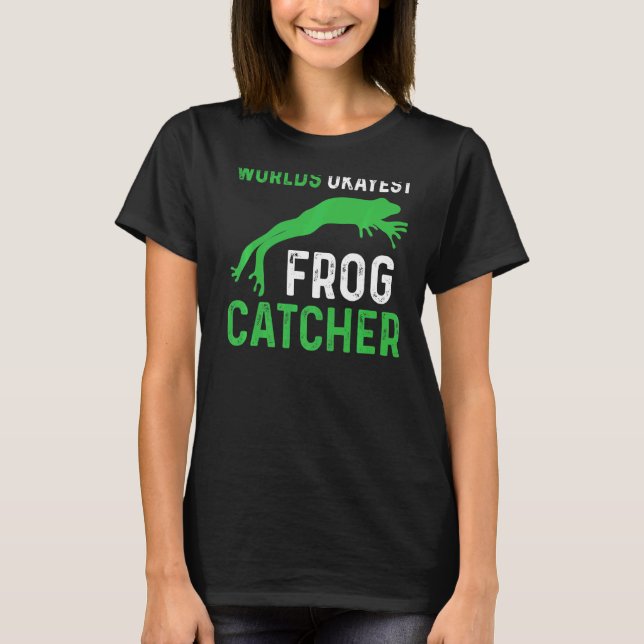 Grodfångst Världens bästa grodfångare T Shirt (Framsida)