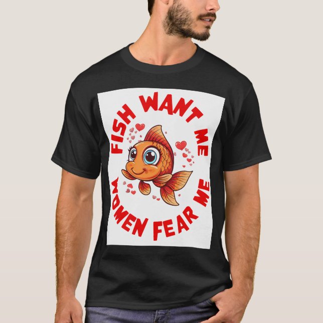 Grodfiskare Fiskespö T Shirt (Framsida)