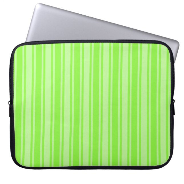 Grödgrönkandy rand laptop fodral (Framsidan)
