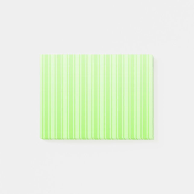 Grödgrönkandy rand post-it block (Framsida)