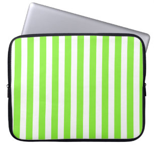 Grödgrönt och vitt kandisummi rand laptop fodral
