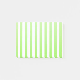Grödgrönt och vitt kandisummi rand post-it block