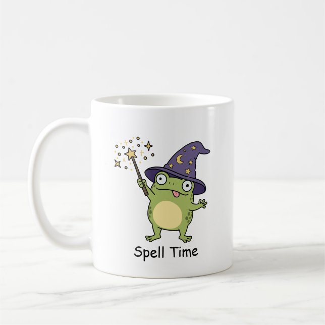 Grodhäxa kastar trollformler kaffemugg (Vänster)