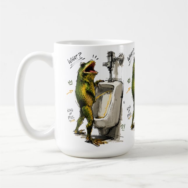 Grodkung Toaletthumor Kaffemugg (Vänster)