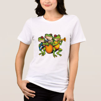 Grodlingsband som spelar gitarrer och trummor t shirt