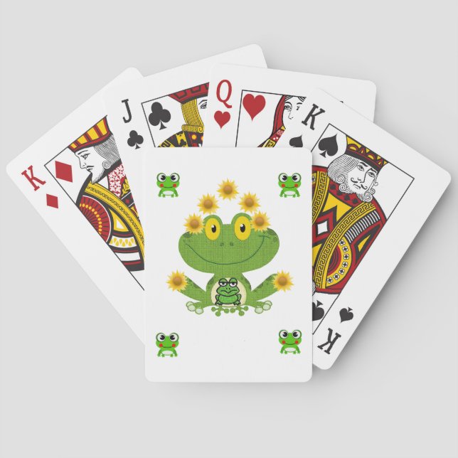 Grodlingskort - dek spel kort (Baksidan)