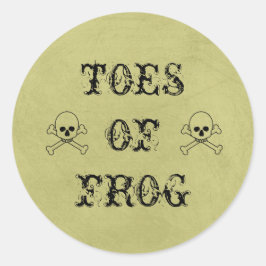 Grodlöksetikett Halloween Potion Runt Klistermärke