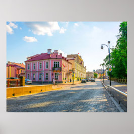 Grodno Belarus Architecture City cityscape street Poster